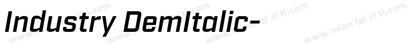 Industry DemItalic字体转换